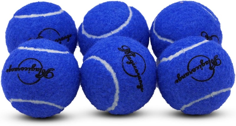 Magicorange Tennis Balls, 6 Pack Advanced Training Tennis Balls Practice Balls, Pet Dog Playing Balls, Come with Mesh Bag for Easy Transport, Good for Beginner Training Ball - Image 3